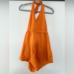 Cupshe Orange Halter Romper